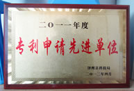 專利申請先進(jìn)單位
